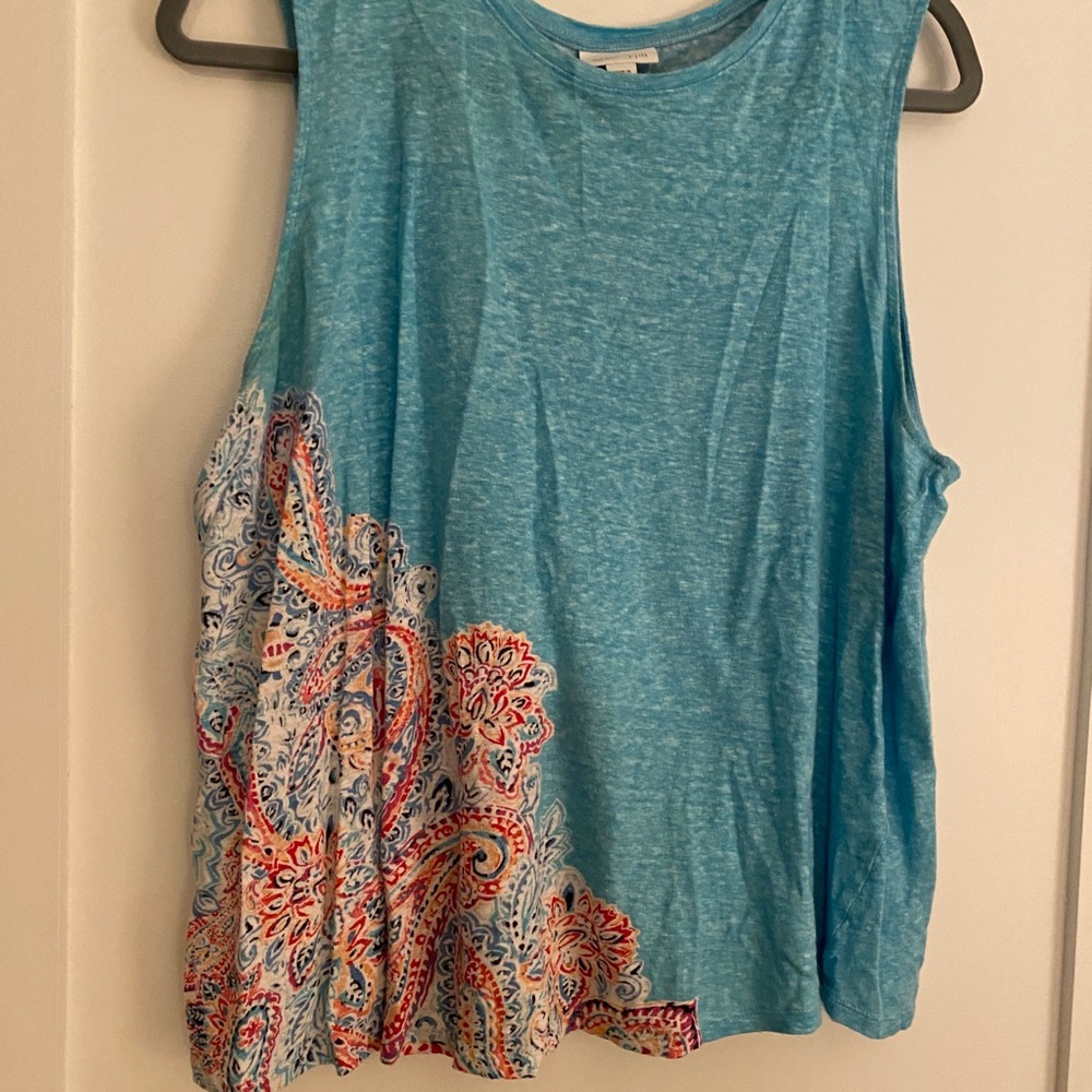 J.Jill line blend tank and cardigan set